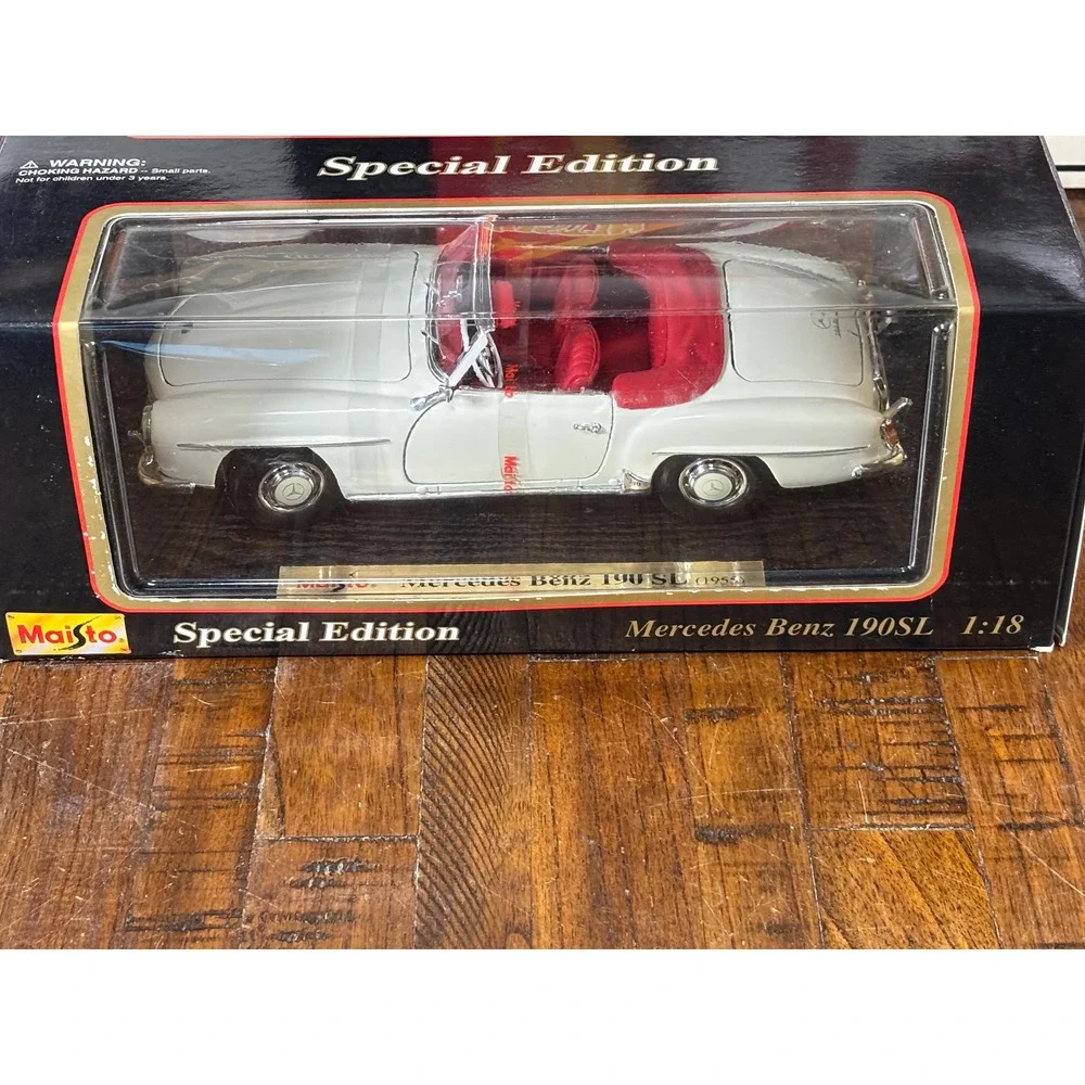 Maisto 1/18 Mercedes Benz 190 SL 1955 Vintage Collector Car Special Edition New